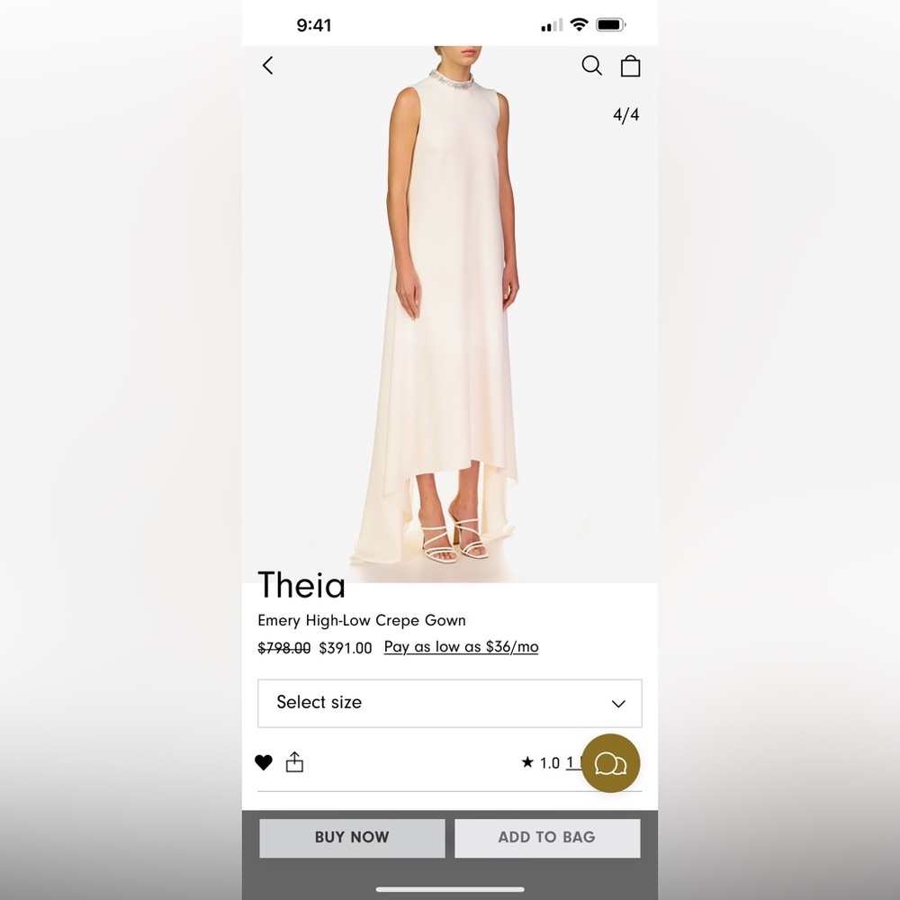 THEIA EMERY CREPE GOWN - SOLD OUT!!!!!